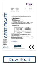 Certificat du Système d’Assurance Qualité