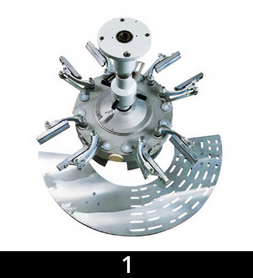 Cabezal de aluminio fundido a presión, completamente cerrado para garantizar la higiene y evitar el contacto del polvo con los mecanismos Cabezal de aluminio fundido a presión, completamente cerrado para garantizar la higiene y evitar el contacto del polvo con los mecanismos